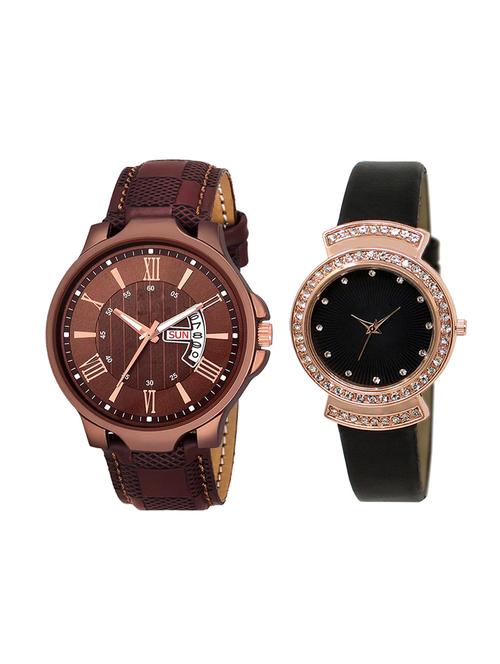 adk set of 2 analog couple watch-(jg-02-lk-244) - 16411071 - Very Small Image - 1
