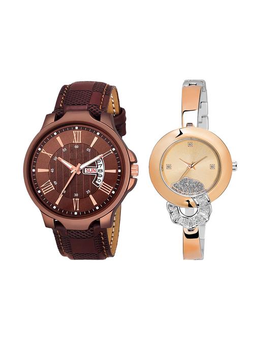 adk set of 2 analog couple watch-(jg-02-lk-250) - 16411077 - Very Small Image - 1