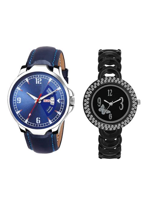 adk set of 2 analog couple watch-(jg-03-lk-201) - 16411078 - Very Small Image - 1