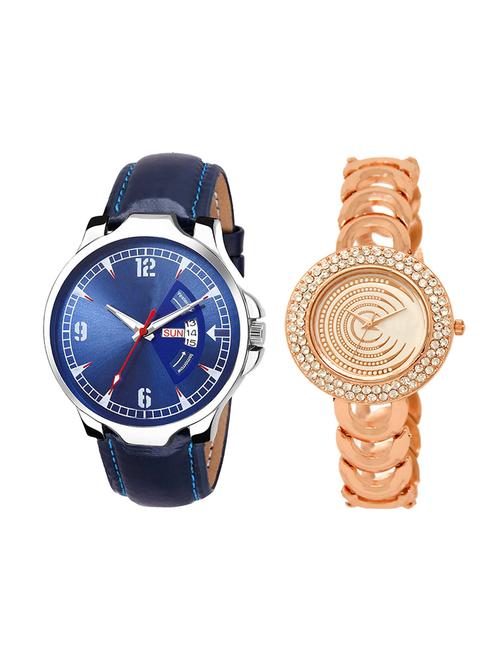 adk set of 2 analog couple watch-(jg-03-lk-202) - 16411079 - Very Small Image - 1