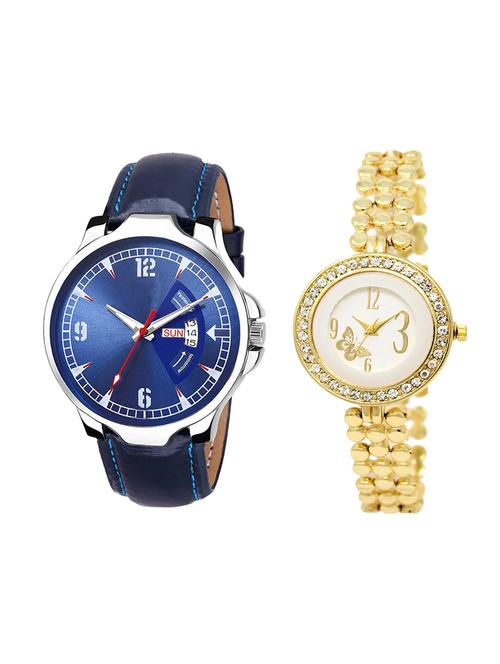 adk set of 2 analog couple watch-(jg-03-lk-203) - 16411080 - Very Small Image - 1
