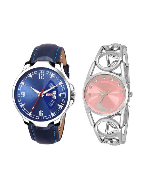adk set of 2 analog couple watch-(jg-03-lk-233) - 16411102 - Very Small Image - 1