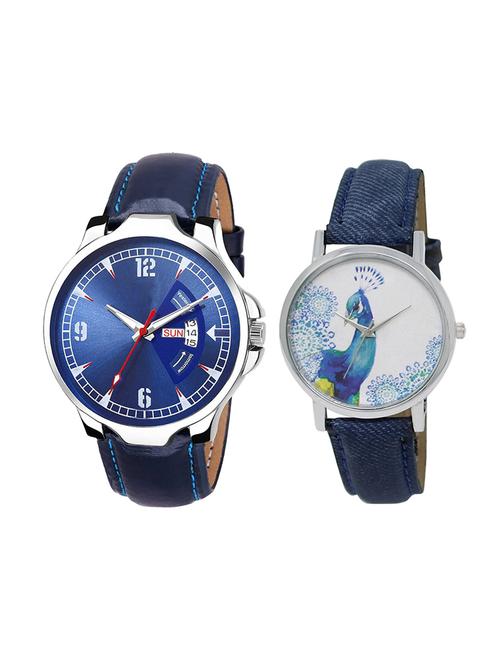 adk set of 2 analog couple watch-(jg-03-lk-241) - 16411109 - Very Small Image - 1