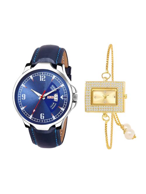 adk set of 2 analog couple watch-(jg-03-lk-247) - 16411115 - Very Small Image - 1