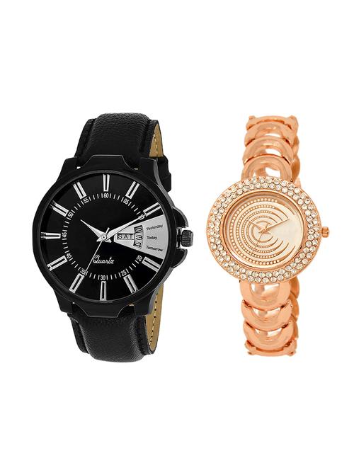 adk set of 2 analog couple watch-(jg-04-lk-202) - 16411120 - Very Small Image - 1