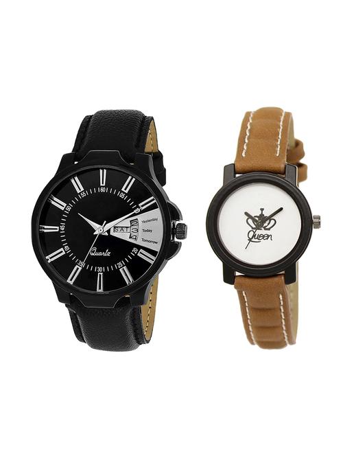 adk set of 2 analog couple watch-(jg-04-lk-209) - 16411126 - Very Small Image - 1
