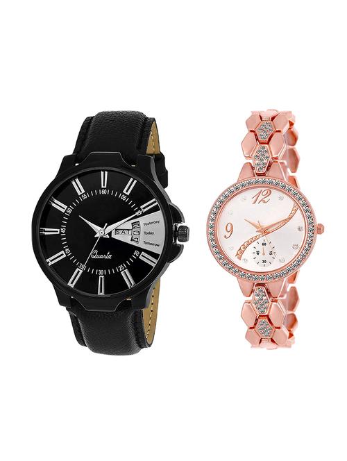 adk set of 2 analog couple watch-(jg-04-lk-215) - 16411130 - Very Small Image - 1