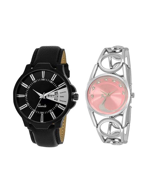adk set of 2 analog couple watch-(jg-04-lk-233) - 16411143 - Very Small Image - 1
