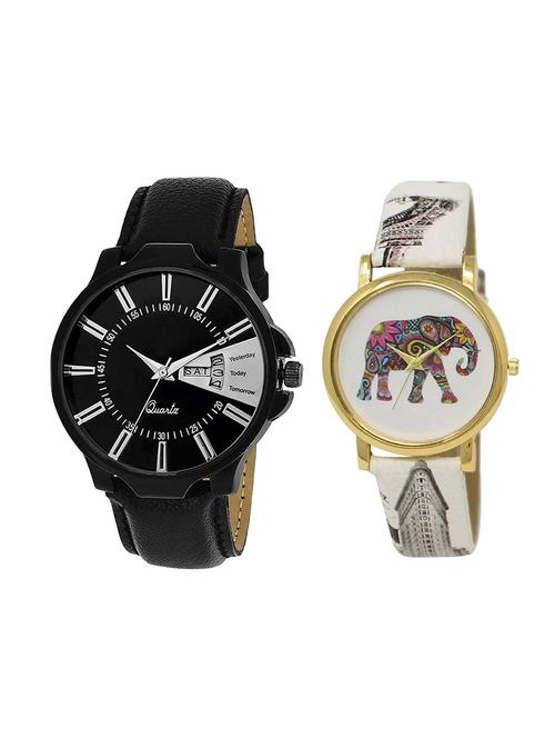 adk set of 2 analog couple watch-(jg-04-lk-243) - 16411152 - Very Small Image - 1
