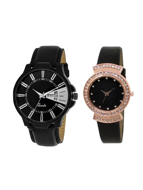 adk set of 2 analog couple watch-(jg-04-lk-244) - 16411153 - Very Small Image - 1