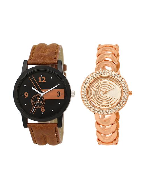adk set of 2 analog couple watch-(lk-01-202) - 16411243 - Very Small Image - 1