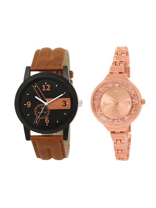 adk set of 2 analog couple watch-(lk-01-225) - 16411259 - Very Small Image - 1
