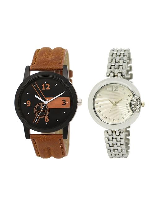 adk set of 2 analog couple watch-(lk-01-227) - 16411261 - Very Small Image - 1