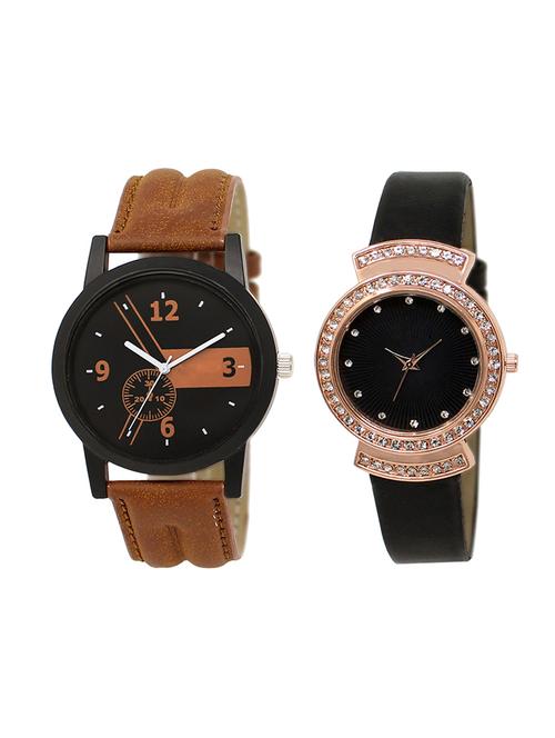 adk set of 2 analog couple watch-(lk-01-244) - 16411276 - Very Small Image - 1