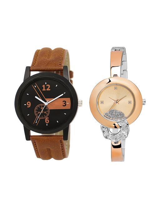 adk set of 2 analog couple watch-(lk-01-250) - 16411282 - Very Small Image - 1