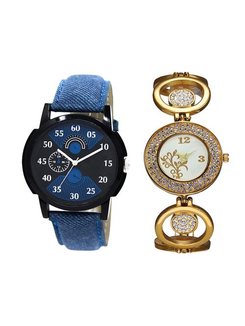 adk set of 2 analog couple watch-(lk-02-204) - 16411286 - Very Small Image - 1
