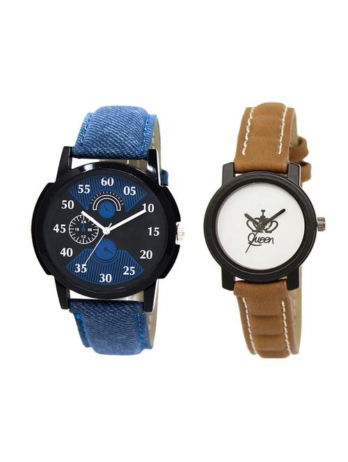 adk set of 2 analog couple watch-(lk-02-209) - 16411290 - Very Small Image - 1