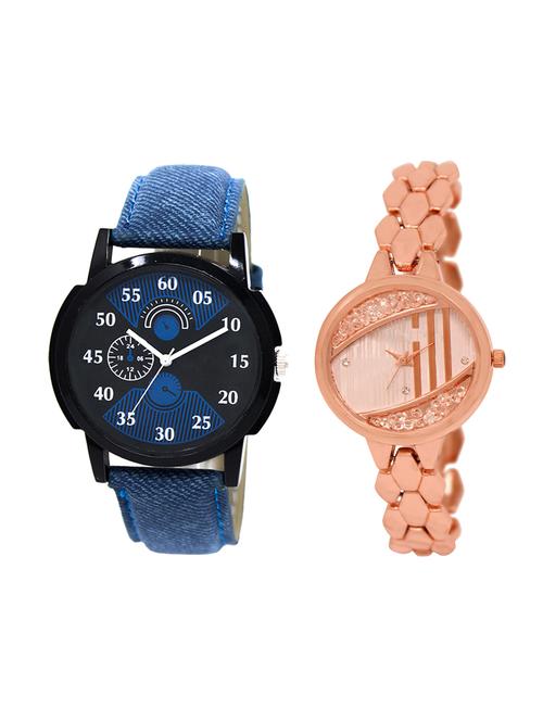 adk set of 2 analog couple watch-(lk-02-222) - 16411297 - Very Small Image - 1