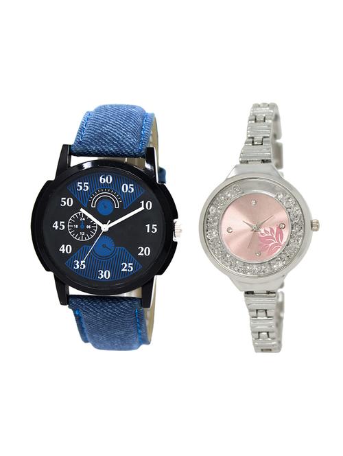 adk set of 2 analog couple watch-(lk-02-226) - 16411301 - Very Small Image - 1