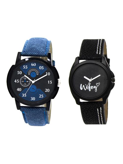 adk set of 2 analog couple watch-(lk-02-234) - 16411308 - Very Small Image - 1