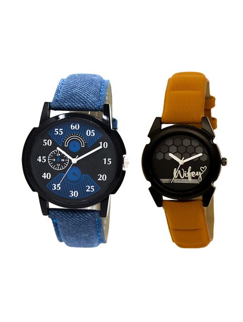 adk set of 2 analog couple watch-(lk-02-235) - 16411309 - Very Small Image - 1