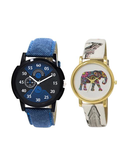 adk set of 2 analog couple watch-(lk-02-243) - 16411316 - Very Small Image - 1