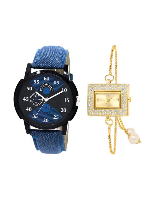 adk set of 2 analog couple watch-(lk-02-247) - 16411320 - Very Small Image - 1