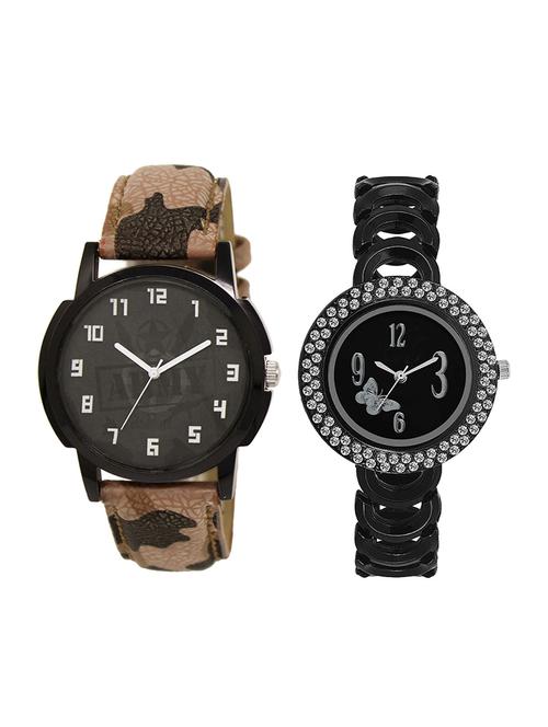 adk set of 2 analog couple watch-(lk-03-201) - 16411324 - Very Small Image - 1