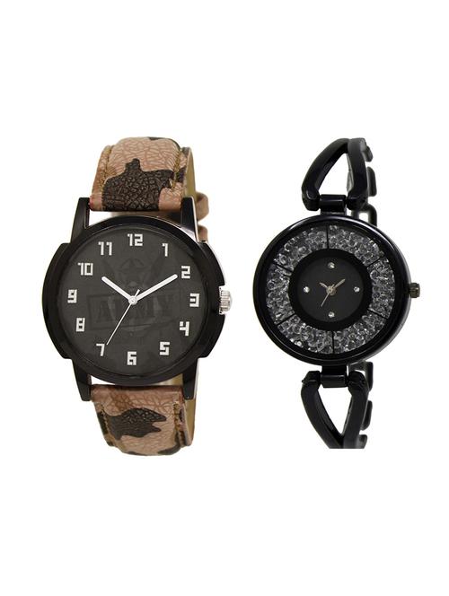 adk set of 2 analog couple watch-(lk-03-211) - 16411333 - Very Small Image - 1