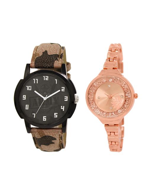 adk set of 2 analog couple watch-(lk-03-225) - 16411341 - Very Small Image - 1