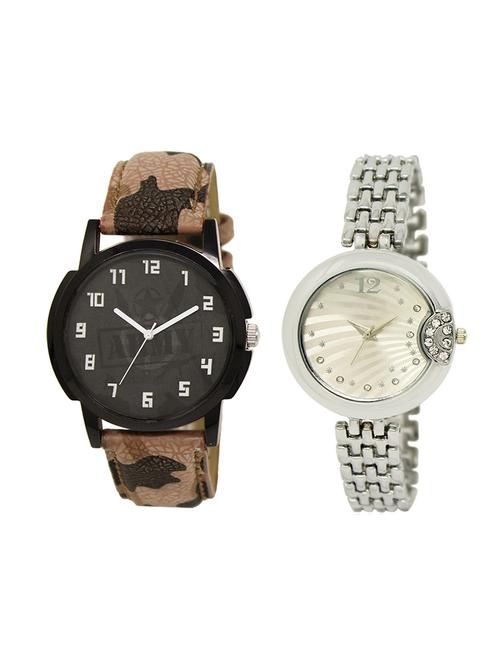 adk set of 2 analog couple watch-(lk-03-227) - 16411343 - Very Small Image - 1