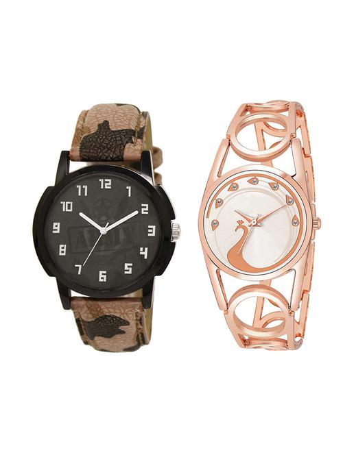 adk set of 2 analog couple watch-(lk-03-232) - 16411347 - Very Small Image - 1