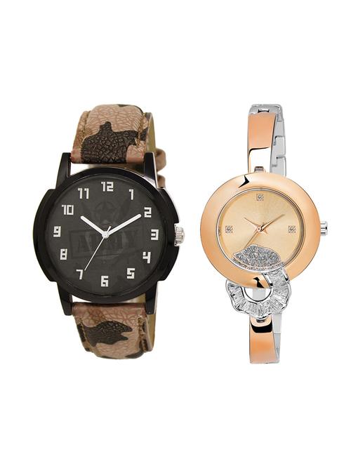 adk set of 2 analog couple watch-(lk-03-250) - 16411364 - Very Small Image - 1