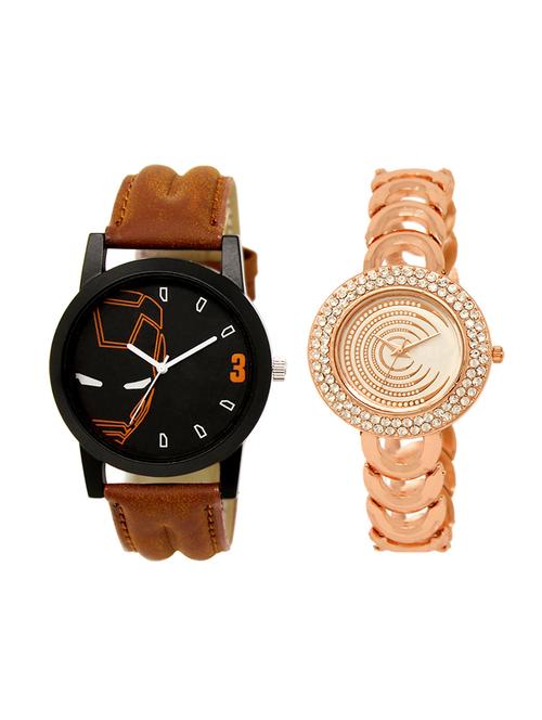 adk set of 2 analog couple watch-(lk-04-202) - 16411366 - Very Small Image - 1