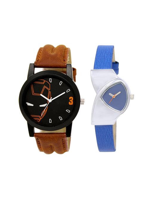 adk set of 2 analog couple watch-(lk-04-208) - 16411371 - Very Small Image - 1