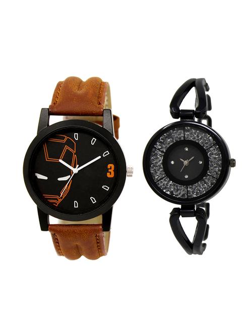 adk set of 2 analog couple watch-(lk-04-211) - 16411374 - Very Small Image - 1