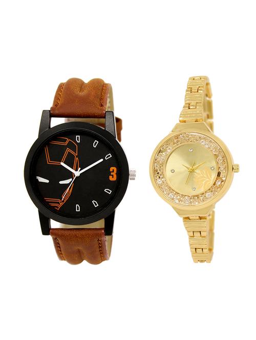 adk set of 2 analog couple watch-(lk-04-224) - 16411381 - Very Small Image - 1