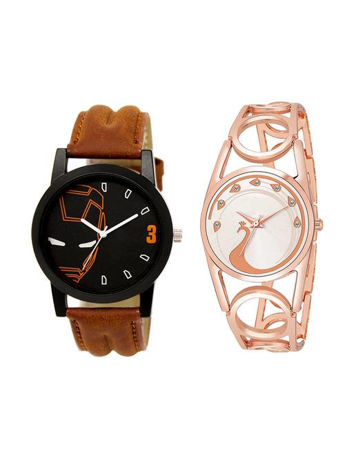 adk set of 2 analog couple watch-(lk-04-232) - 16411388 - Very Small Image - 1
