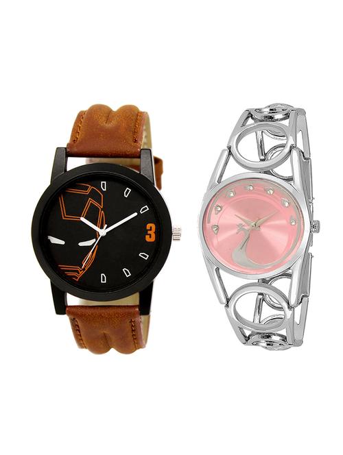 adk set of 2 analog couple watch-(lk-04-233) - 16411389 - Very Small Image - 1