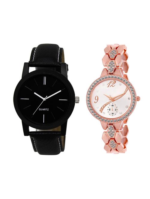 adk set of 2 analog couple watch-(lk-05-215) - 16411417 - Very Small Image - 1