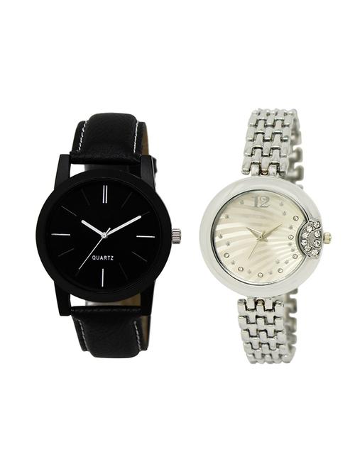 adk set of 2 analog couple watch-(lk-05-227) - 16411425 - Very Small Image - 1