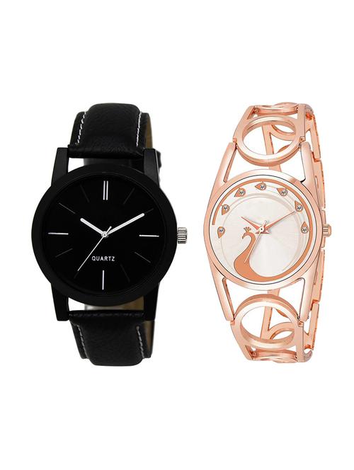 adk set of 2 analog couple watch-(lk-05-232) - 16411429 - Very Small Image - 1