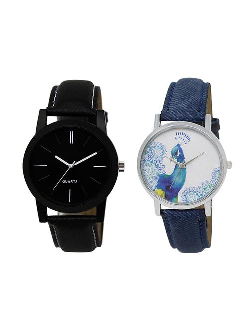 adk set of 2 analog couple watch-(lk-05-241) - 16411437 - Very Small Image - 1