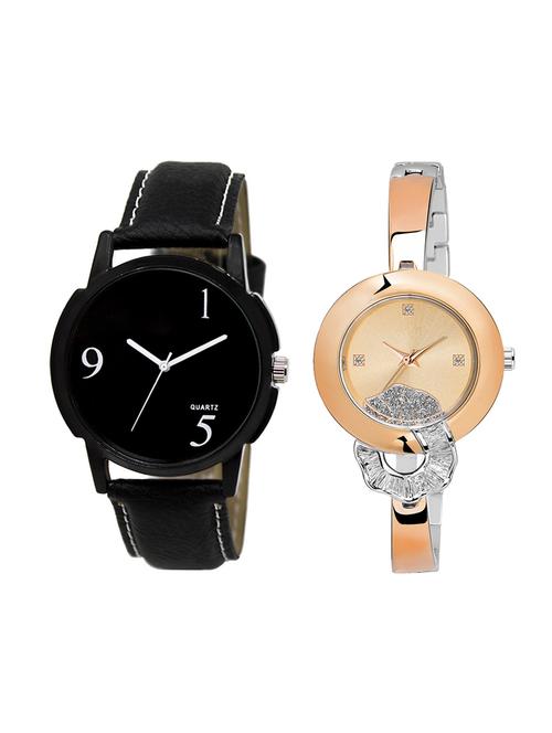 adk set of 2 analog couple watch-(lk-05-250) - 16411446 - Very Small Image - 1