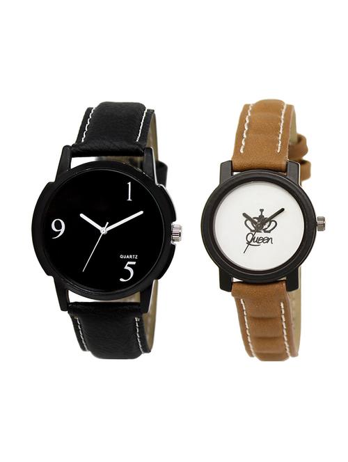 adk set of 2 analog couple watch-(lk-06-209) - 16411454 - Very Small Image - 1