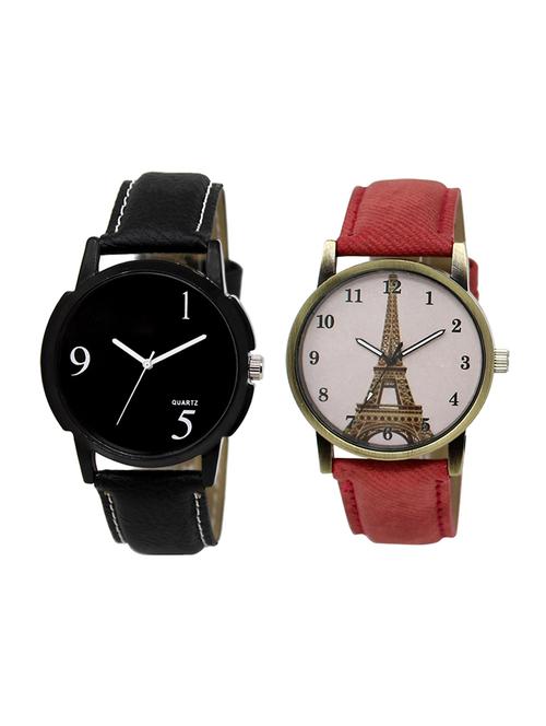 adk set of 2 analog couple watch-(lk-06-230) - 16411469 - Very Small Image - 1