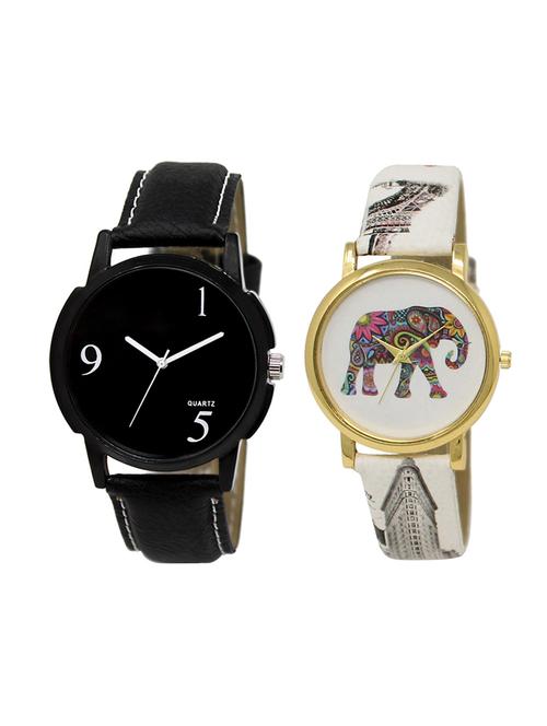 adk set of 2 analog couple watch-(lk-06-243) - 16411480 - Very Small Image - 1