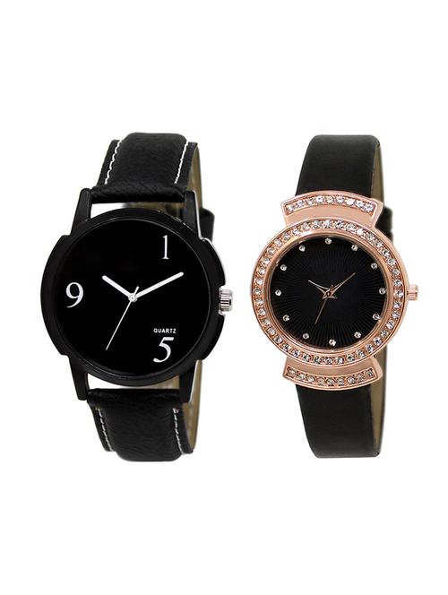 adk set of 2 analog couple watch-(lk-06-244) - 16411481 - Very Small Image - 1