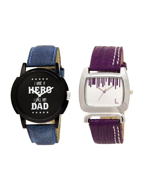 adk set of 2 analog couple watch-(lk-07-207) - 16411493 - Very Small Image - 1