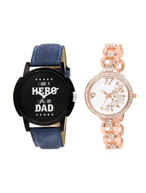 adk set of 2 analog couple watch-(lk-07-210) - 16411496 - Very Small Image - 1